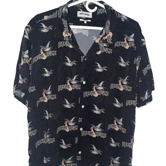 Fucking Awesome "Bird Bag Club 100% Viscose Rayon" button up - Picture 4 of 14